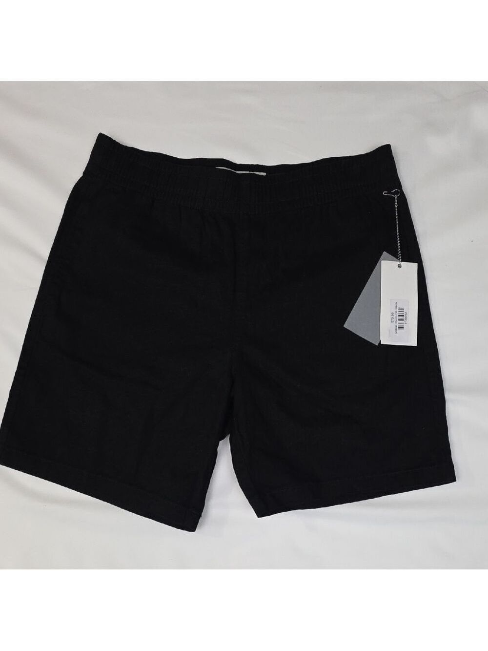 Classic Black Men's Flat Front Shorts New Size M